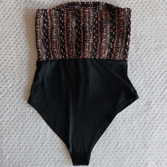 Super cute Shein bodysuit with big loose-fitting tie size Medium - Picture 2 of 10